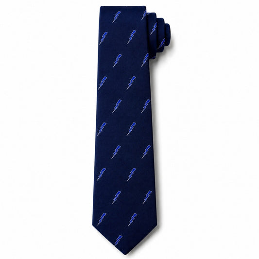 Blue Bolt Necktie - Skinny