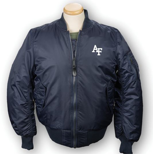 Men's Bravo Flight Jacket Bomber Dark Blue