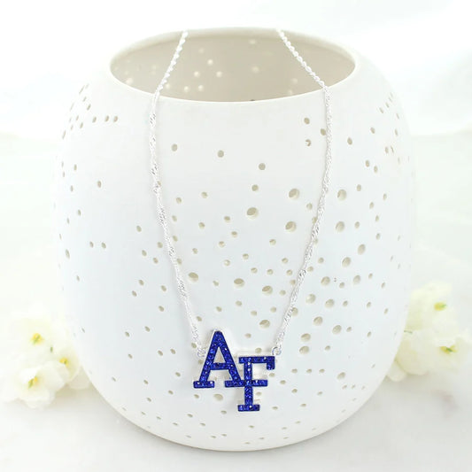 Air Force Crystal Logo Necklace