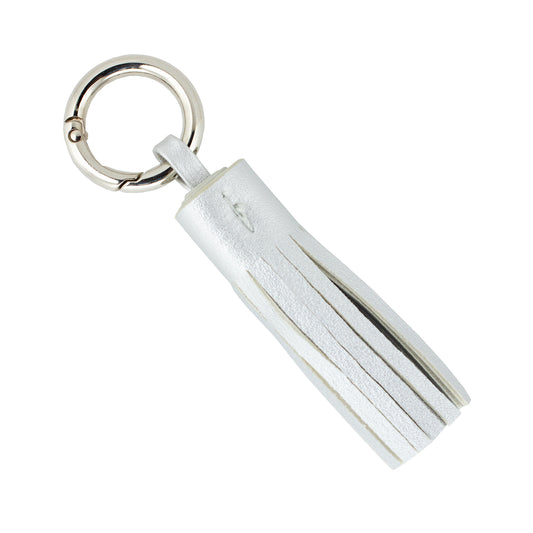 Silver Clip-On Purse Tassel