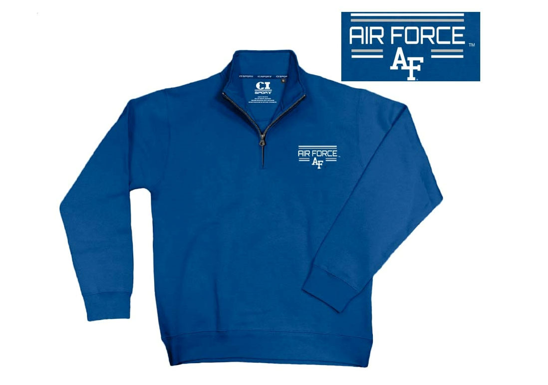 1/4 Zip Royal Blue Pullover Jacket by CI Sport