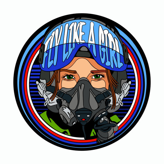 Fly Like A Girl Challenge Coin 2 inch