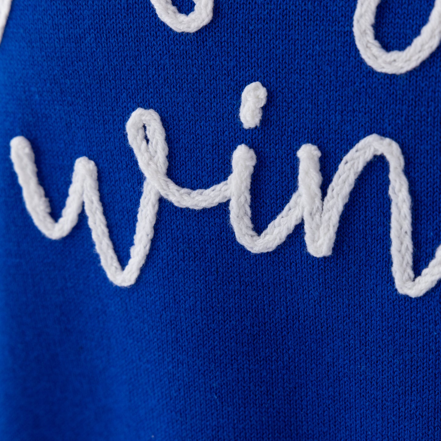 Fly, Fight, Win Embroidered Mock Neck Sweater