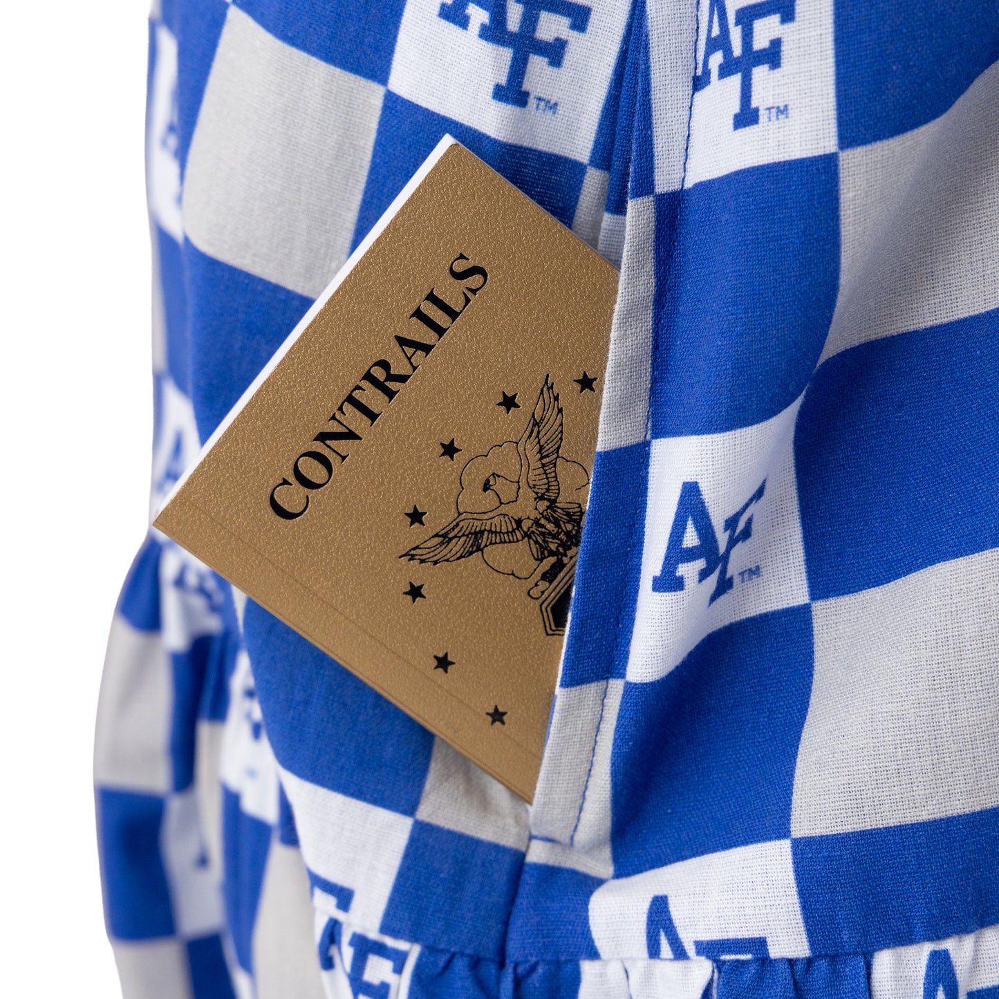 Air Force Gingham Ruffle Dress