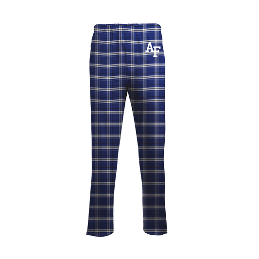 Blue Class Color Collection Plaid Flannel Pants