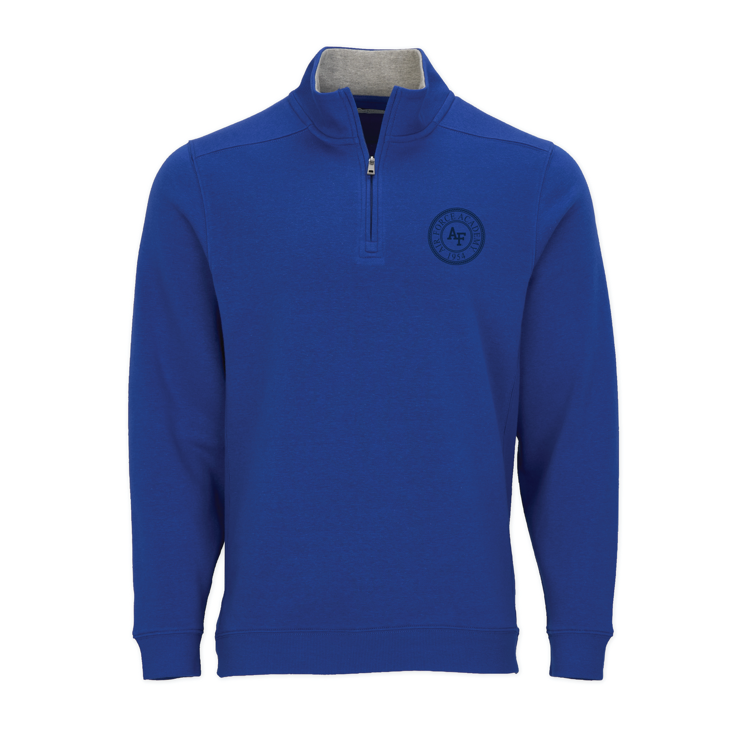 Men's Quarter Zip Fleece Pullover - Royal Blue