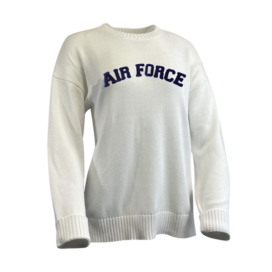 White Air Force Sweater