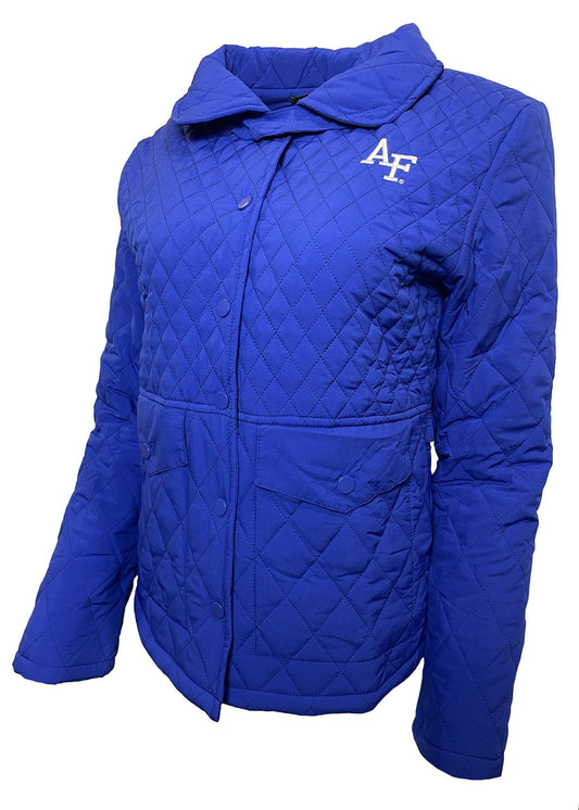 Ladies Royal Blue Quilted Jacket by Emerson Street