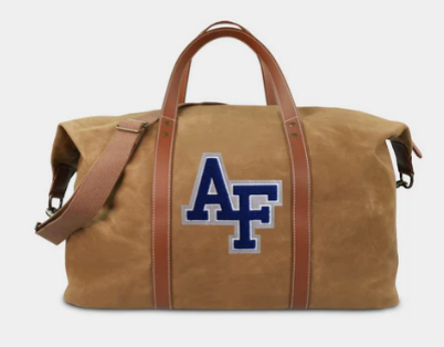 Air Force Falcons Brown Waxed Canvas Field Bag