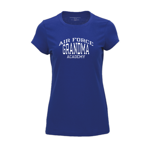 Grandma Air Force Academy Essential Crew Tee Electric Blue