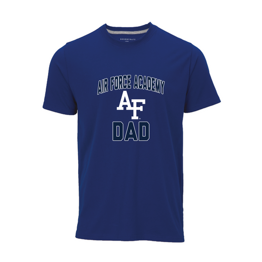 Dad Air Force Academy Crewneck Tee Electric Blue