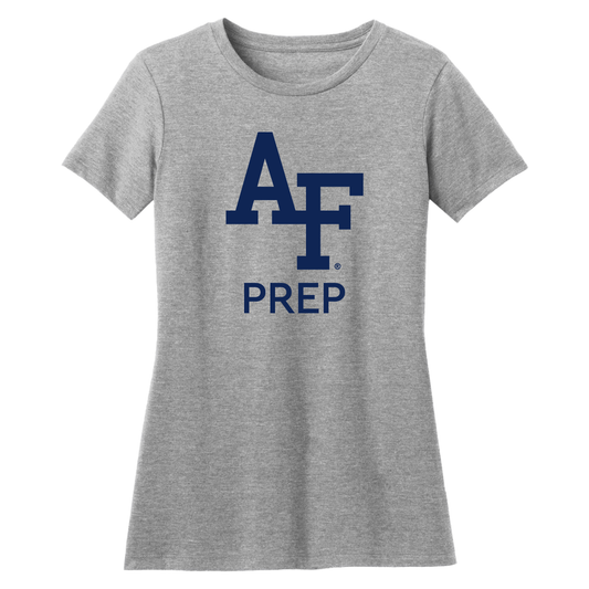 Ladies Heather Grey Prep School Tee-Shirt