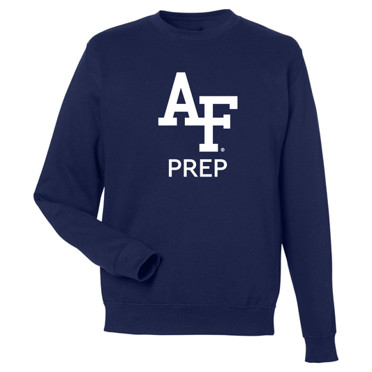 Prep School Crew Neck Sweatshirt - Dark Blue