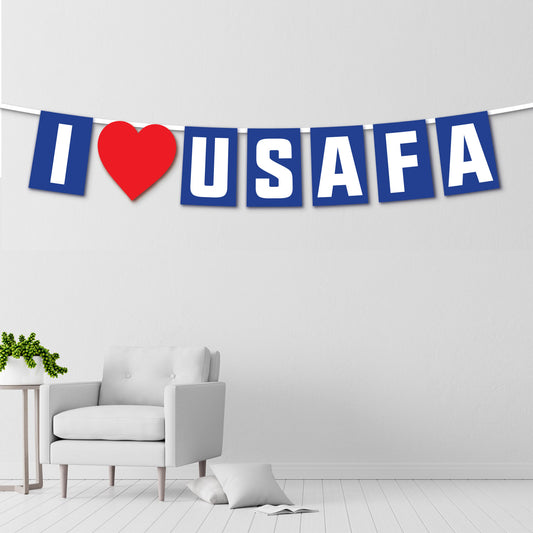 I Heart USAFA Felt String Banner