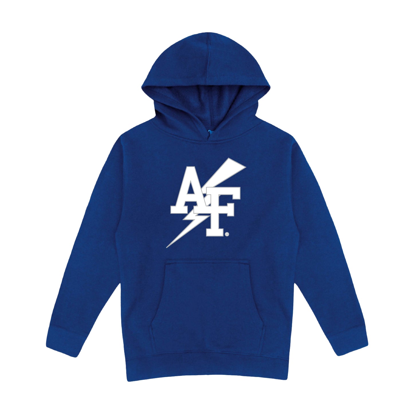 Royal Blue Hoodie with Lightning Bolt Logo - Youth Sizes