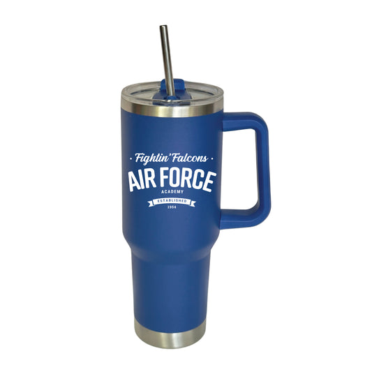 Royal Blue Arcticware Insulated Tumbler With Handle 40oz