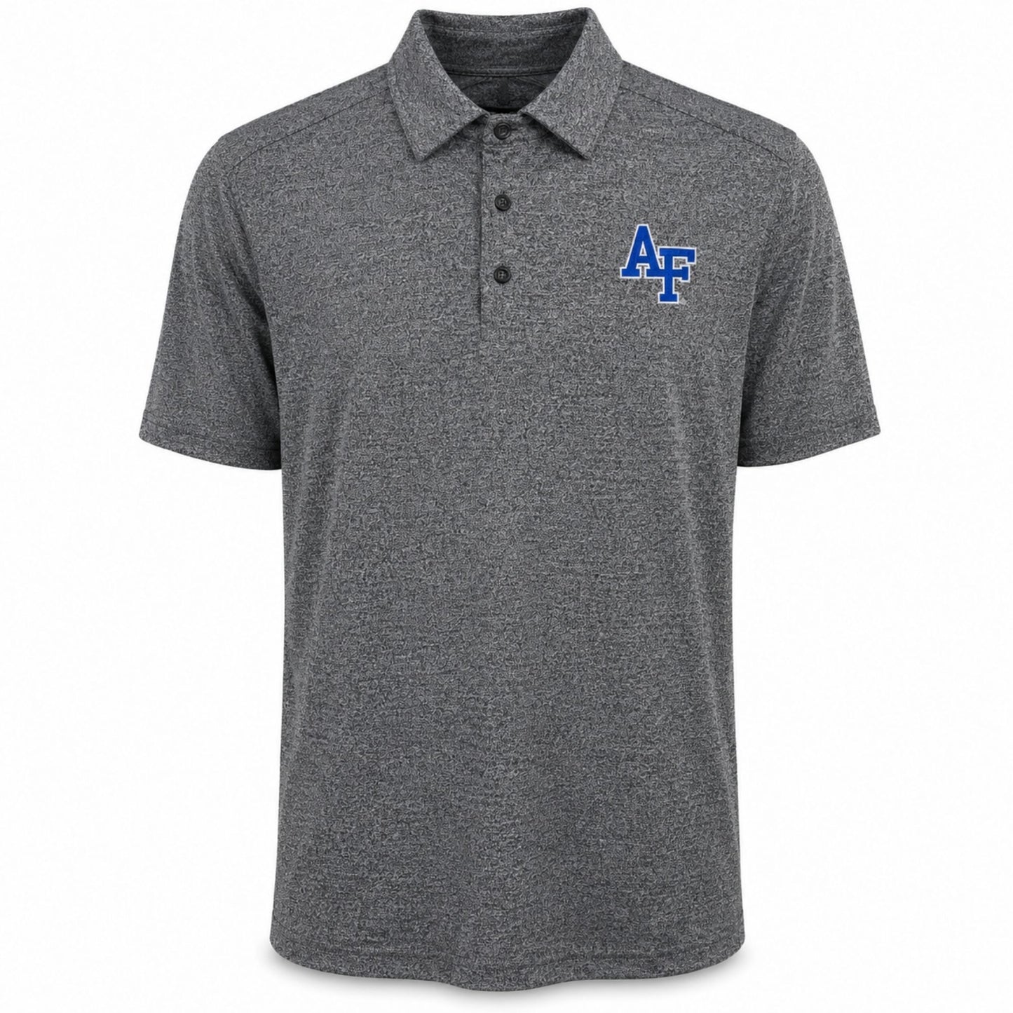 Men’s Air Force Academy Heathered AF Logo Polo
