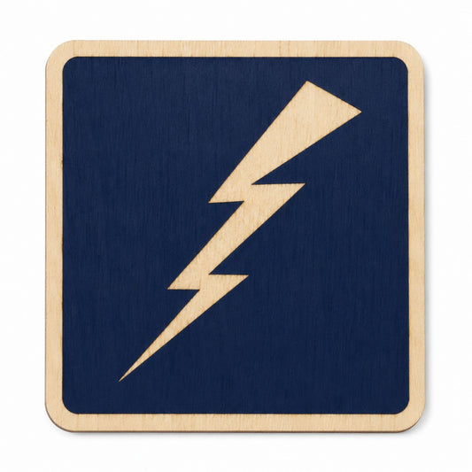 Air Force Lightning Bolt Mini Wood Sticker