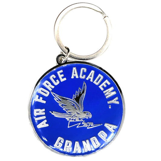 Grandpa Round Enamel Keyring