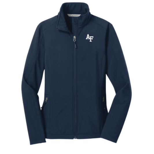 Women's Air Force 'AF' Soft Shell Jacket Dark Blue