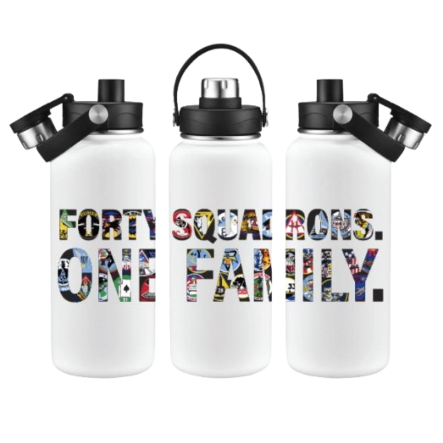 Forty Squadrons. One Family. Insulated Bottle