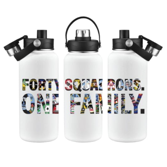 Forty Squadrons. One Family. Insulated Bottle