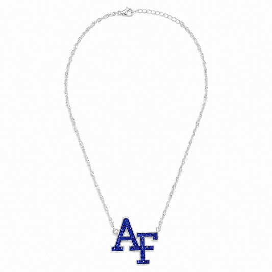 Air Force Crystal Logo Necklace