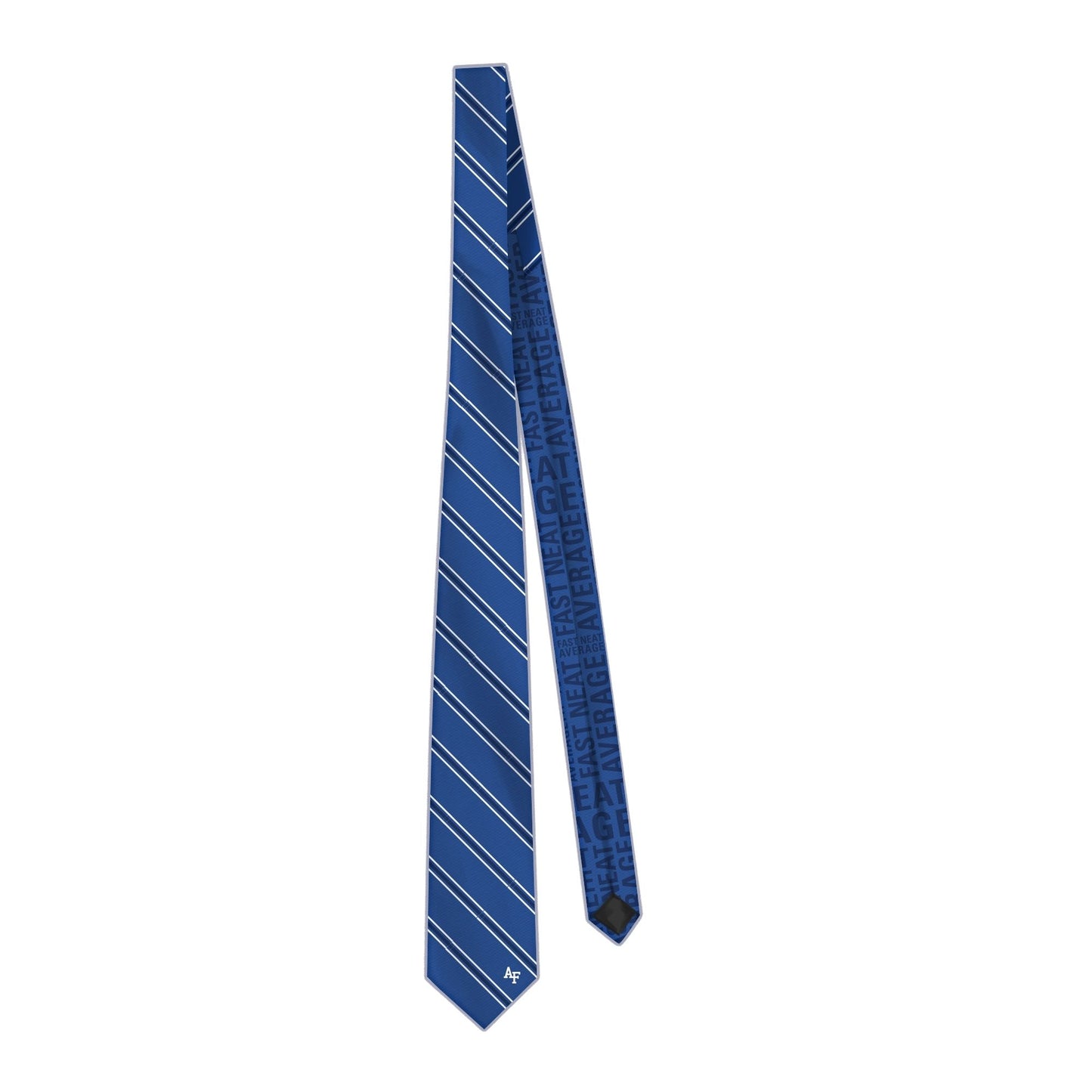 USAFA Silk Striped Necktie Class Color Collection - Royal Blue