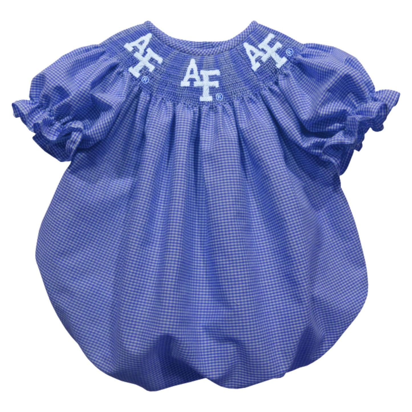 Infant Air Force Gingham Bubble Dress