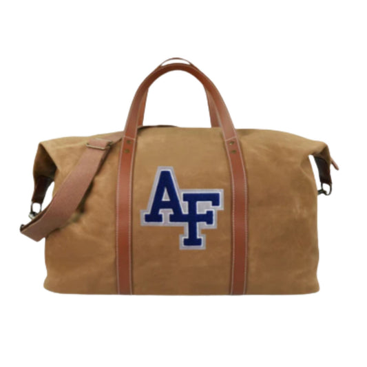 Air Force Falcons Brown Waxed Canvas Field Bag