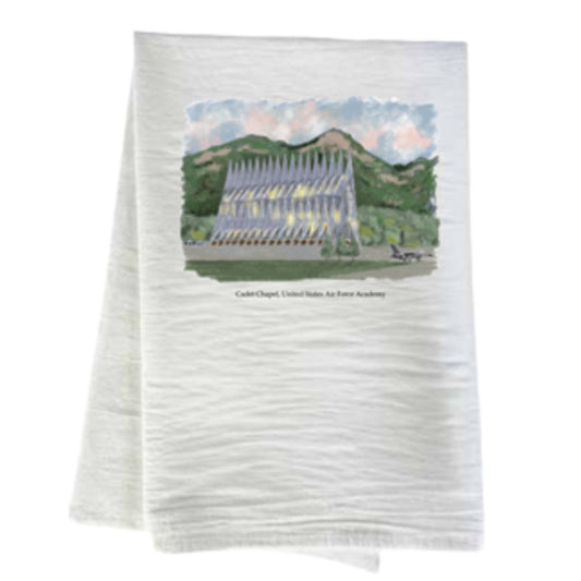 Sunset Chapel Cotton Tea Towel