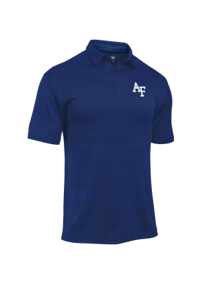 Men's Strata Polo with Interlocking AF Logo- Dark Blue