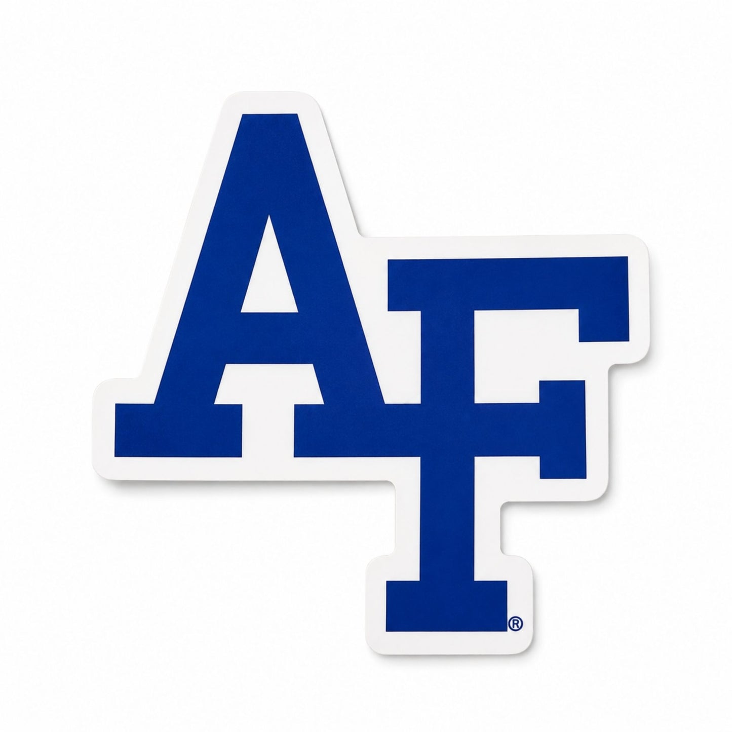 Air Force Academy AF logo magnet in blue and white for car, locker, or refrigerator