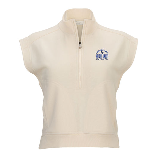 Women’s cream Air Force Academy Altitude half-zip sleeveless pullover
