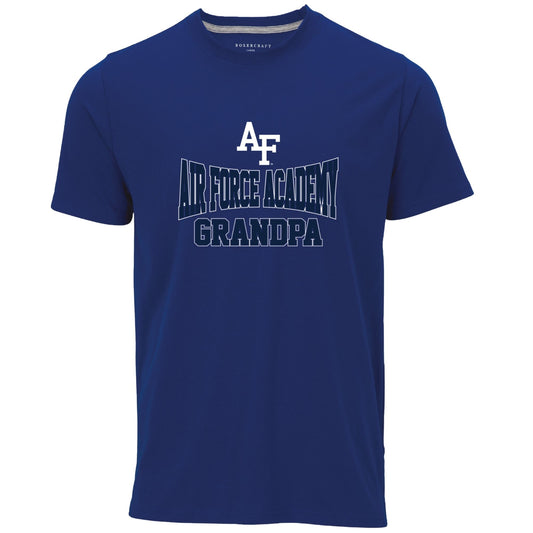 Air Force Academy Grandpa T-Shirt in Royal Blue with AF Logo