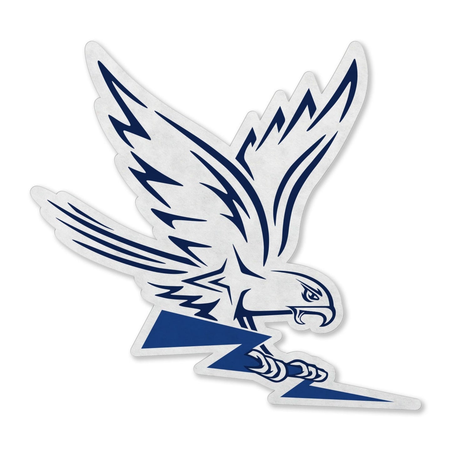 Air Force Academy Spirit Falcon pennant featuring the iconic falcon mascot in blue and white