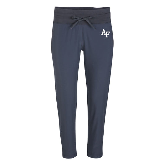 Air Force athleisure joggers in navy with embroidered AF logo