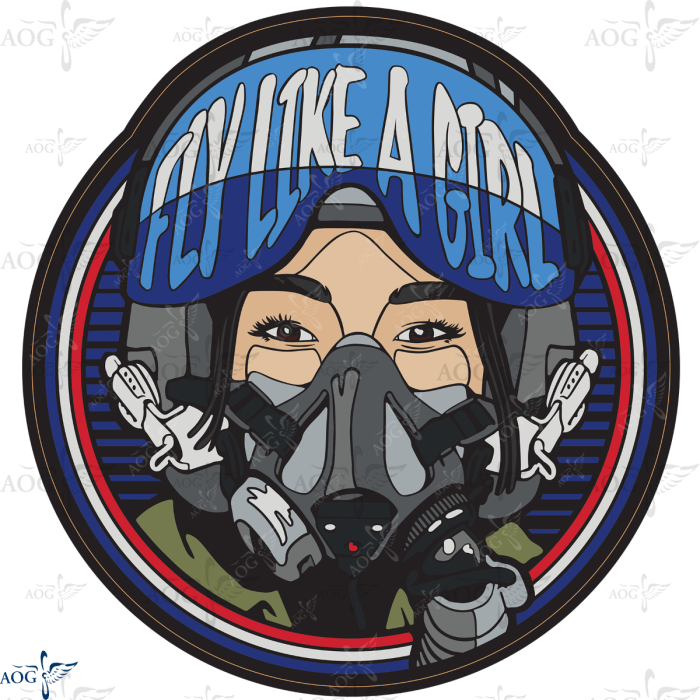 A-10 Fly Like a Girl Sticker