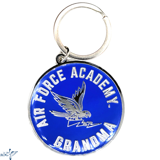 Grandma Round Enamel Keyring