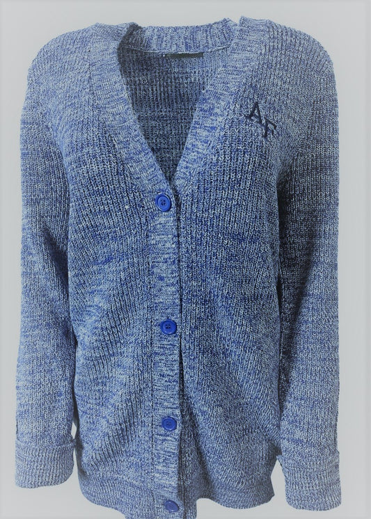 Ladies Royal Blue Marbled Cardigan by Emerson Street