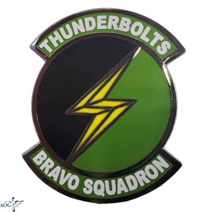 Prep School Bravo Squadron Lapel Pin - "Thunderbolts"