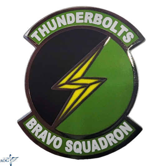 Prep School Bravo Squadron Lapel Pin - "Thunderbolts"