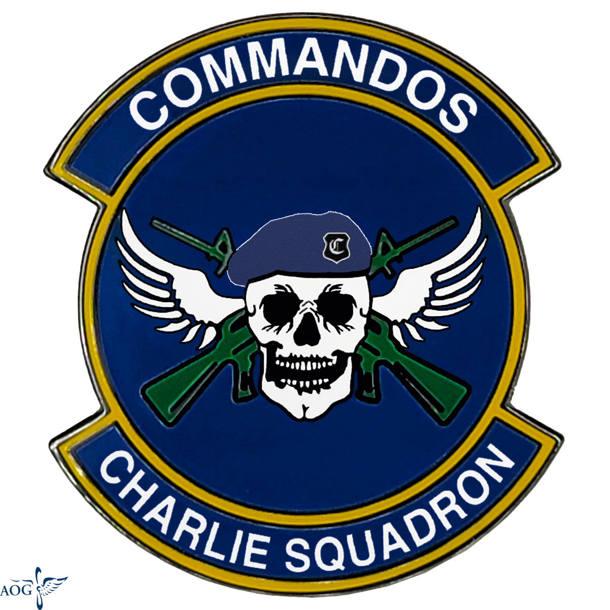 Prep School Charlie Squadron Lapel Pin - "Commandos"