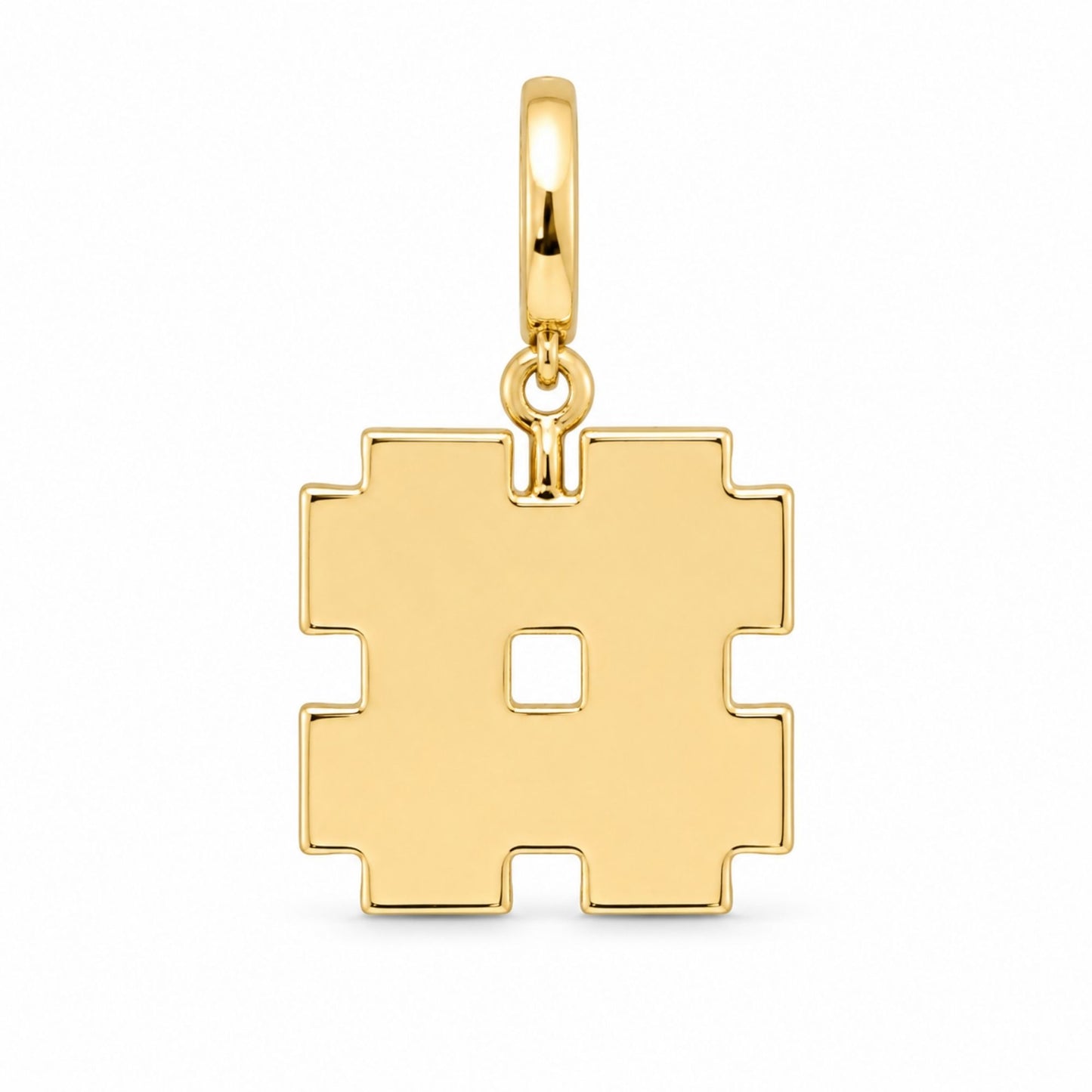 18k gold-plated number symbol charm with clasp for a USAFA squadron necklace