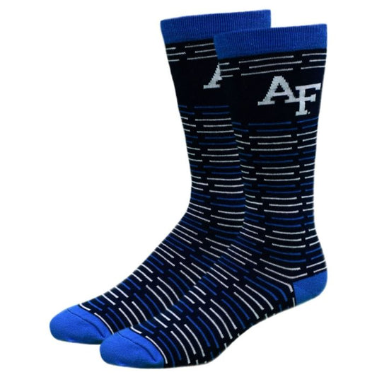 Dean's List Dash Stripe Navy Royal Blue AF Socks