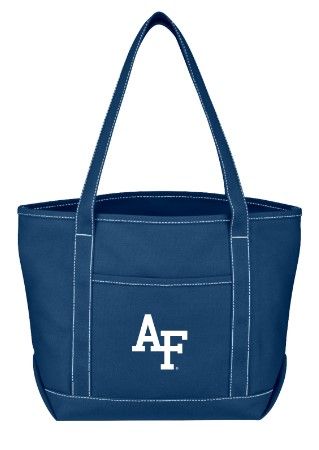 Royal Blue Yacht Tote with Interlocking AF Logo