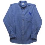 Luke Youth Minicheck Button Down LS Shirt Royal Blue