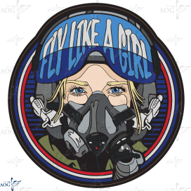 F35 - FLY LIKE A GIRL STICKER